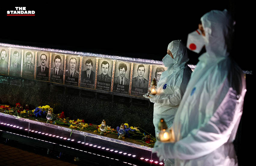 ภาพถ่ายงานรำลึก 40 ปีโศกนาฏกรรมเชอร์โนบิล ที่ยูเครน 2