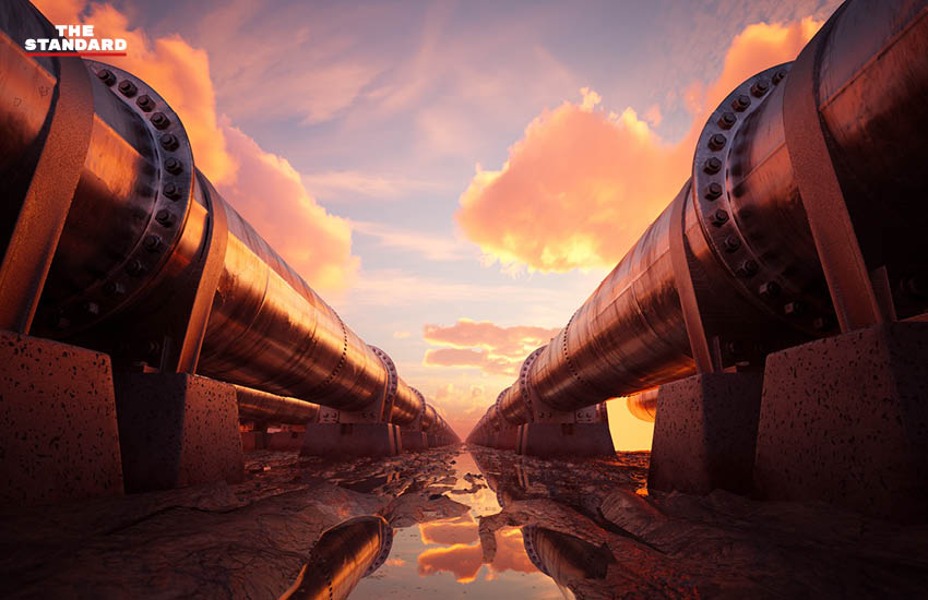 ภาพประกอบแสดงโครงสร้างราคาน้ำมันเชื้อเพลิงและส่วนประกอบสำคัญ เช่น ค่าการกลั่น ภาษี และค่าการตลาด 1