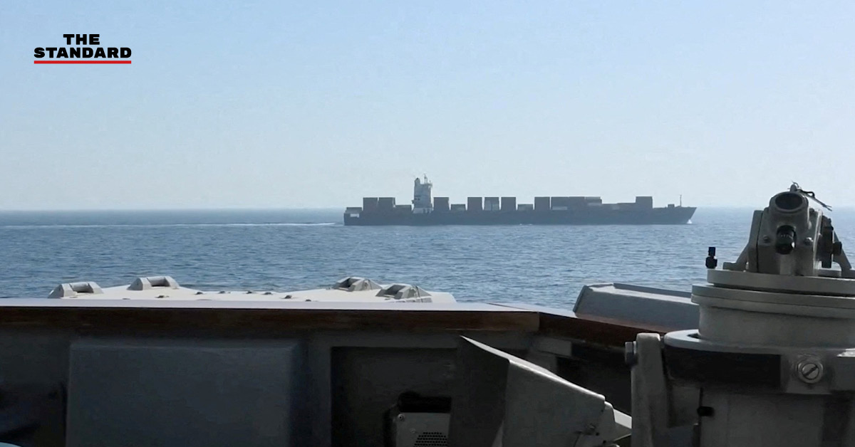 ภาพเรือสินค้าอิหร่าน ทูสกา ที่ถูกกองทัพสหรัฐฯ ควบคุม