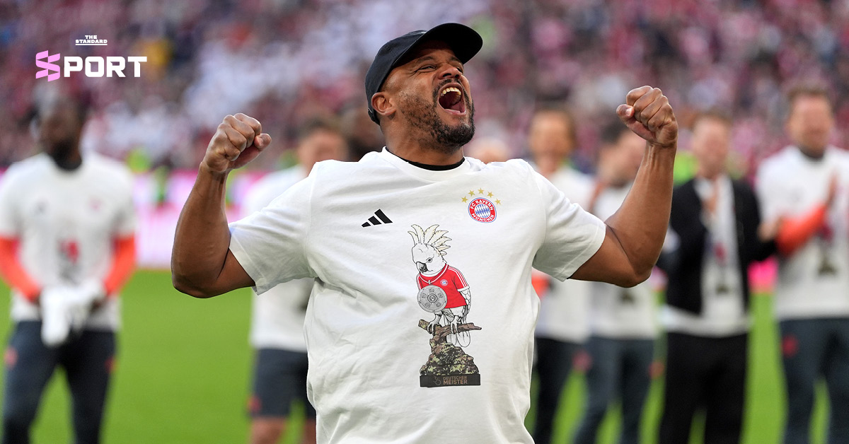 แวงซองต์ กอมปานีย์ กุนซือสโมสรบาเยิร์น มิวนิค ขณะคุมทีมฟุตบอล