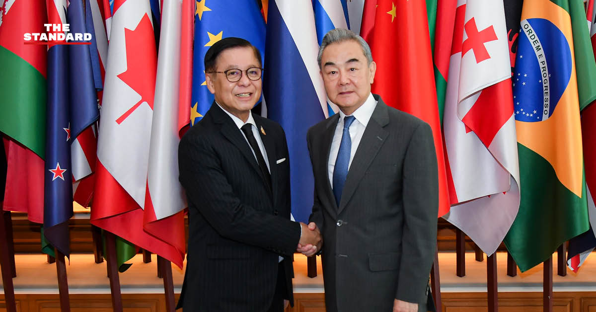 หวังอี้ รัฐมนตรีต่างประเทศจีน และ สีหศักดิ์ พวงเกตุแก้ว หารือกระชับความสัมพันธ์ไทย-จีน