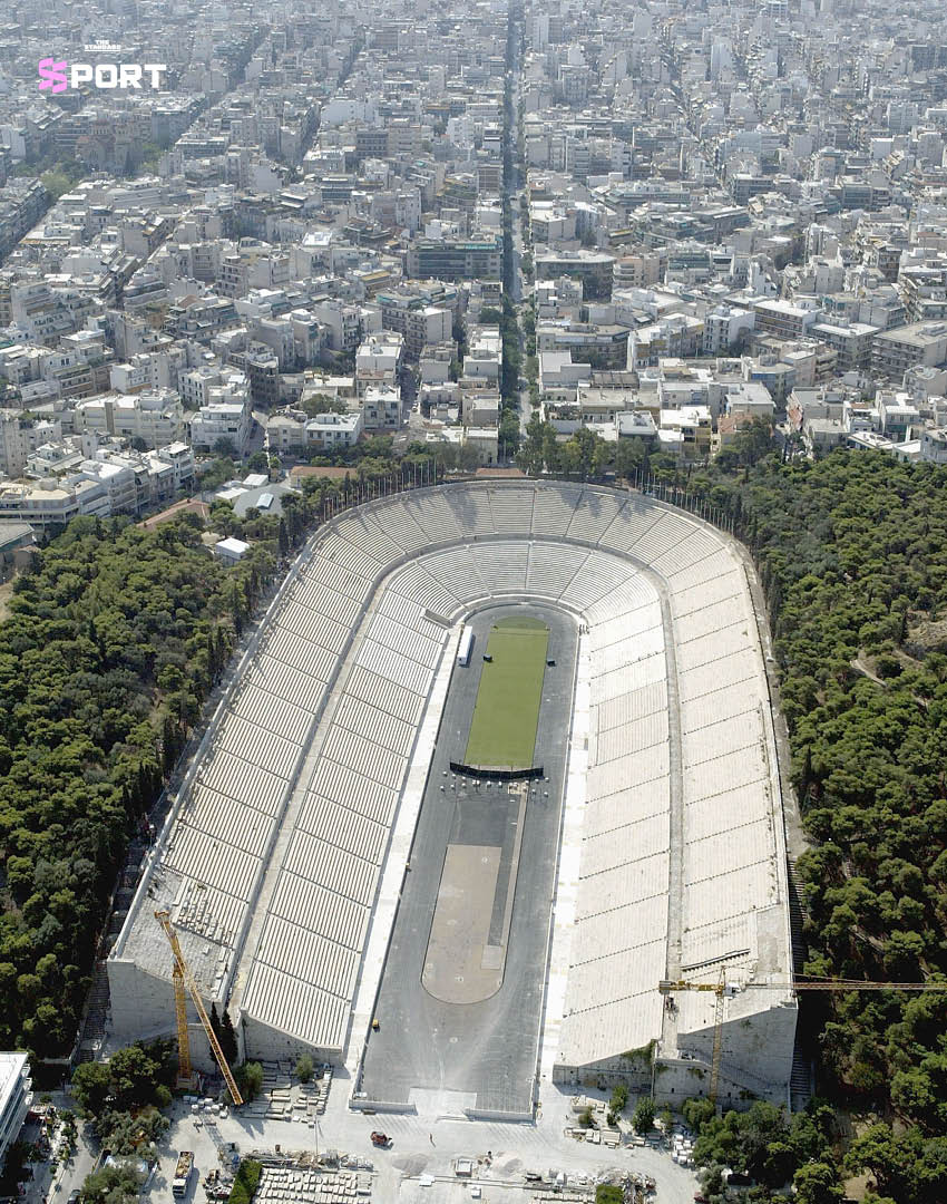 สนามกีฬาพานาธิเนอิก ใจกลางกรุงเอเธนส์ กรีซ สถานที่จัดแข่งขันมาราธอนชิงแชมป์โลก 4