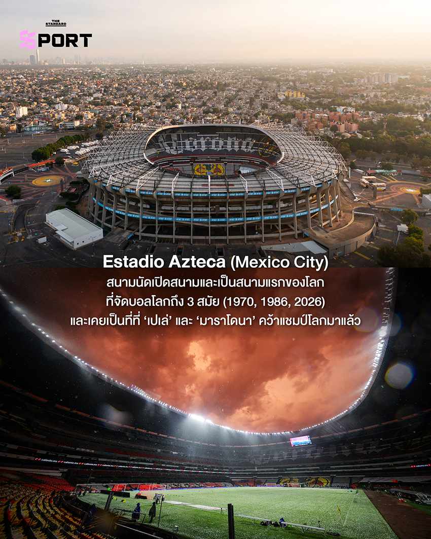 ภาพประกอบ 10 สนามฟุตบอลโลก 2026 ที่มีชื่อเสียงและเป็นเอกลักษณ์ 1