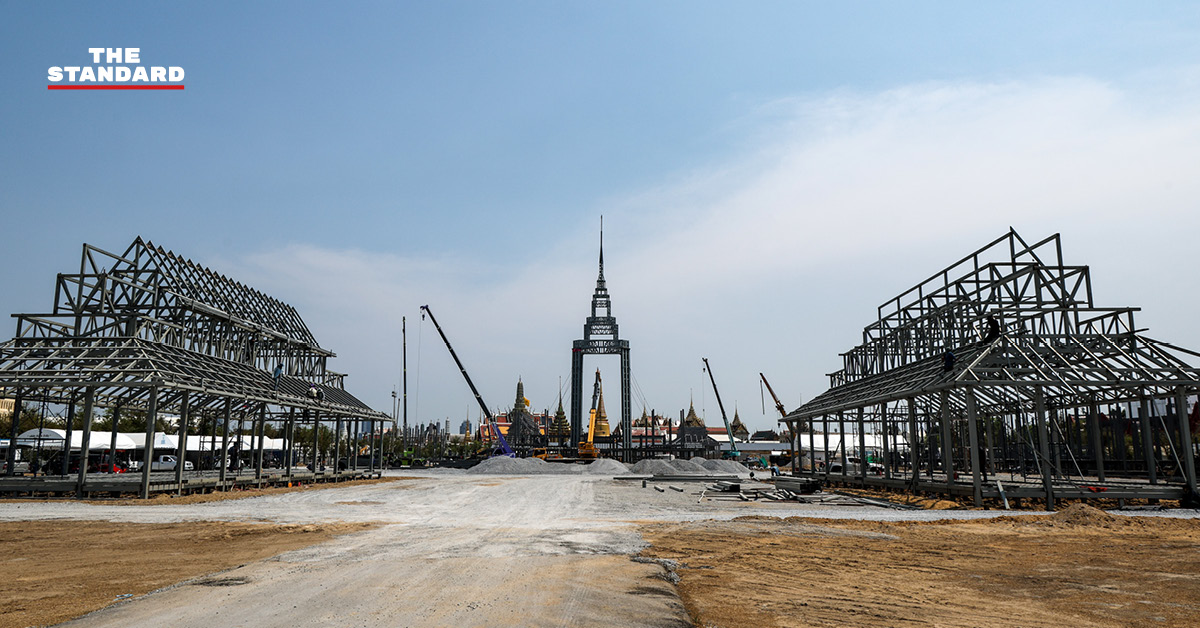 รมว.วัฒนธรรม ลงพื้นที่ตรวจความคืบหน้าการจัดสร้างพระเมรุมาศฯ