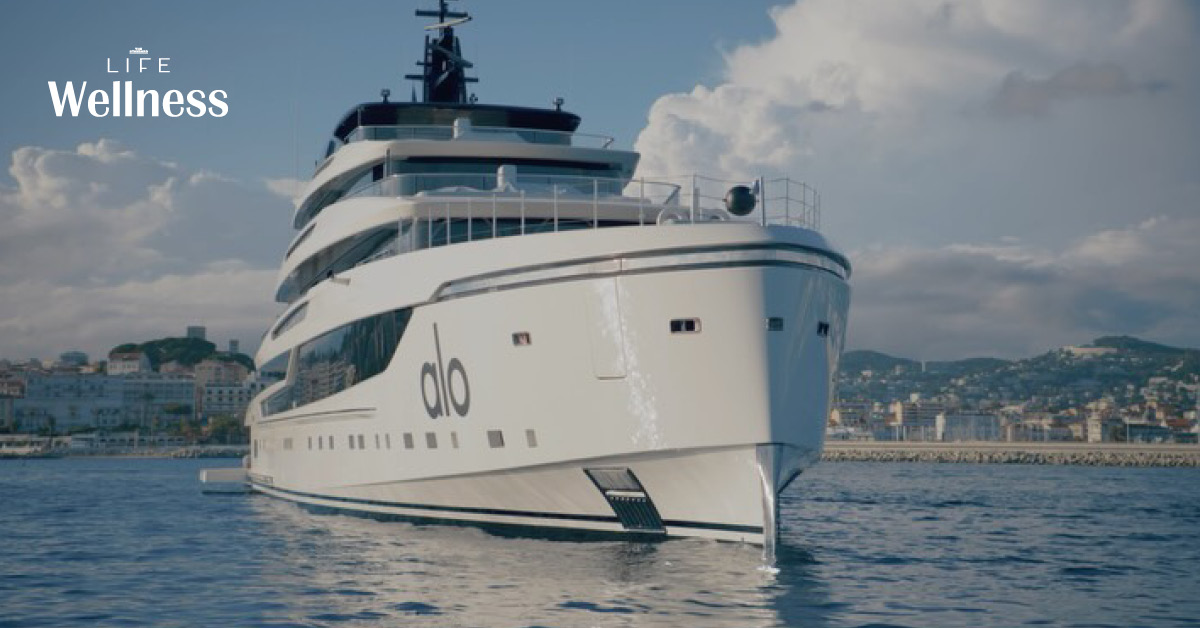 เรือซูเปอร์ยอร์ช Alo Voyage ที่ถูกเนรมิตเป็นเวลเนสคลับกลางทะเลเมดิเตอร์เรเนียน