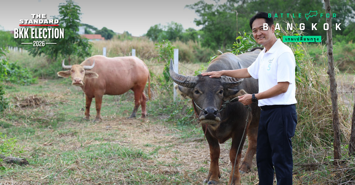 อนุชา บูรพชัยศรี ผู้สมัครผู้ว่าฯ กทม. พรรคประชาธิปัตย์ พร้อมคณะ ลงพื้นที่หนองจอก