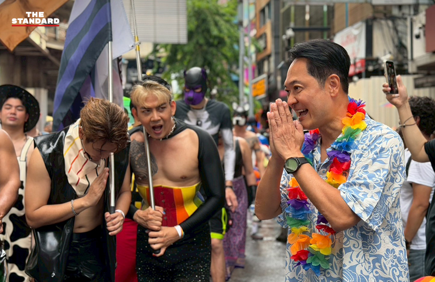 อนุชา บูรพชัยศรี ผู้สมัครผู้ว่าฯ กทม. พรรคประชาธิปัตย์ ร่วมเดินขบวน Bangkok Pride Parade 2026 3
