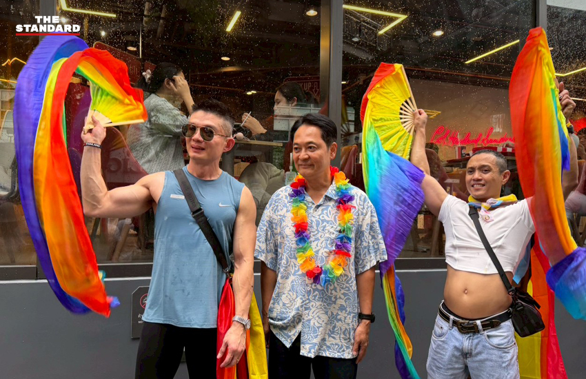 อนุชา บูรพชัยศรี ผู้สมัครผู้ว่าฯ กทม. พรรคประชาธิปัตย์ ร่วมเดินขบวน Bangkok Pride Parade 2026 5