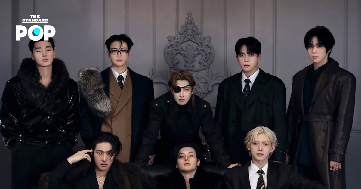 ภาพสมาชิกวง ATEEZ ที่เตรียมขึ้นแสดงเป็นเฮดไลเนอร์งาน BST Hyde Park ที่กรุงลอนดอน