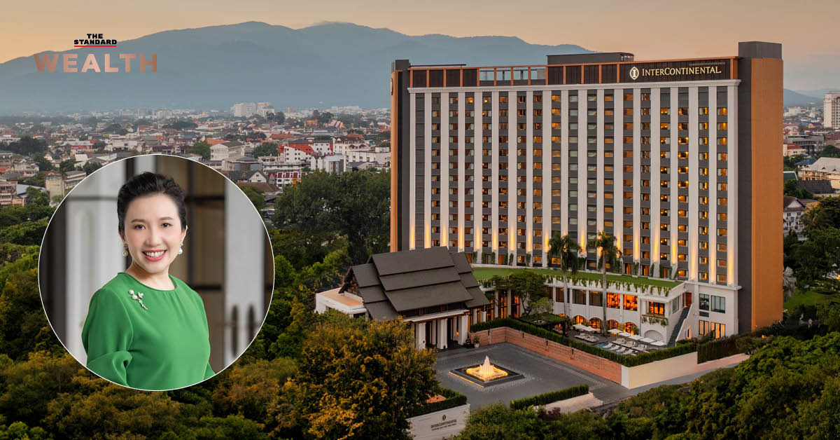 ภาพผู้บริหาร AWC วัลลภา ไตรโสรัส พร้อมข้อความ AWC ชะลอสร้างตึก 100 ชั้น ที่เอเชียทีค