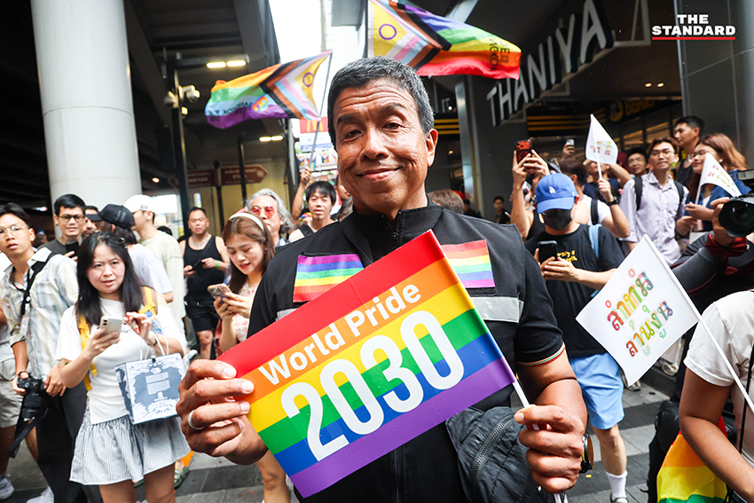 ชัชชาติ สิทธิพันธุ์ ร่วมเดินขบวน Bangkok Pride Parade 2026 บนถนนสีลม 1