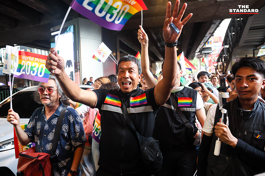 ชัชชาติ สิทธิพันธุ์ ร่วมเดินขบวน Bangkok Pride Parade 2026 บนถนนสีลม 6