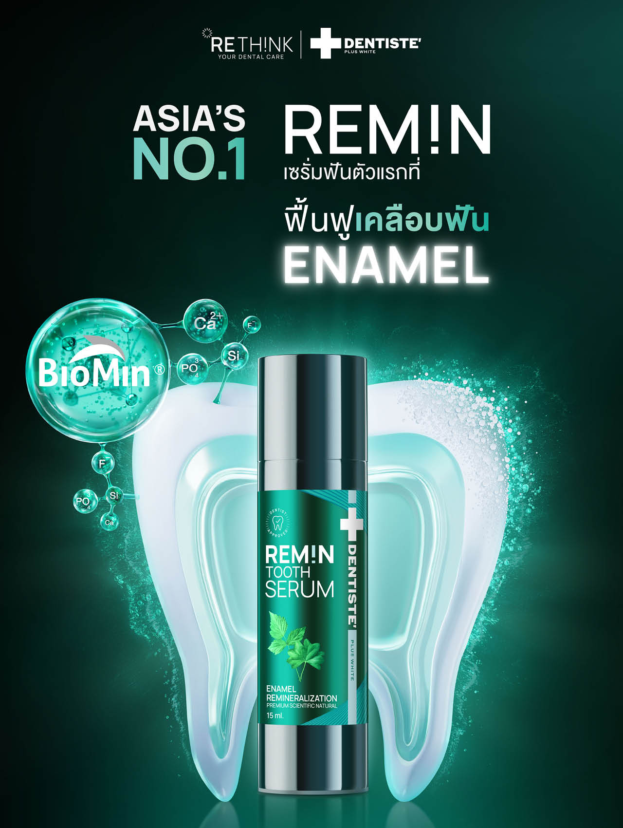 ภาพเซรั่ม Dentiste' Remin สำหรับฟื้นฟูเคลือบฟัน ป้องกันฟันแก่ 1
