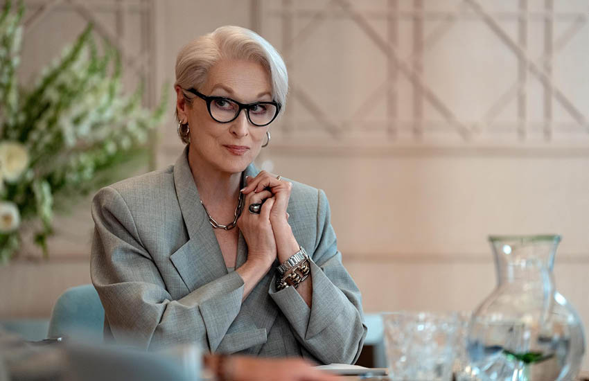 ภาพนักแสดงจากภาพยนตร์ The Devil Wears Prada 2 ได้แก่ Emily Blunt, Meryl Streep, Lady Gaga และ Anne Hathaway 8