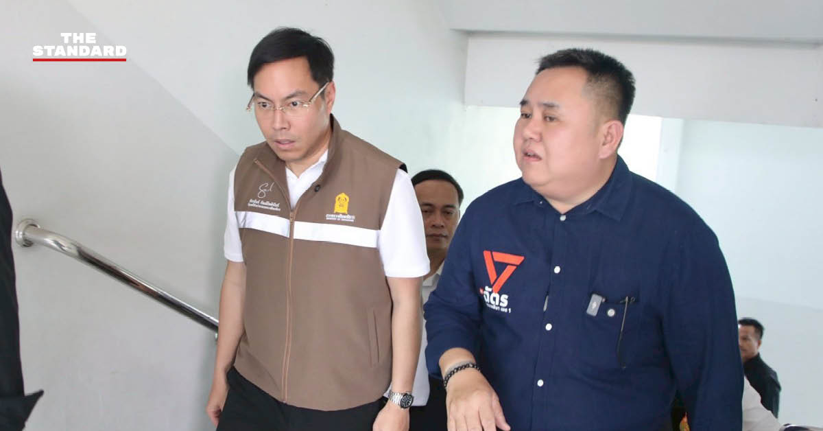 รัฐมนตรีช่วยว่าการกระทรวงศึกษาธิการ ตรวจสอบอาคารเรียนที่ทรุดตัว