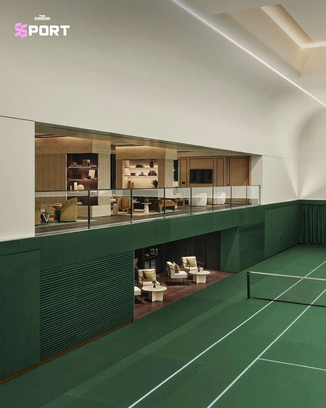 ภาพคอร์ตเทนนิส The Garrison Club ที่มีความงดงามและเรียบหรู 2