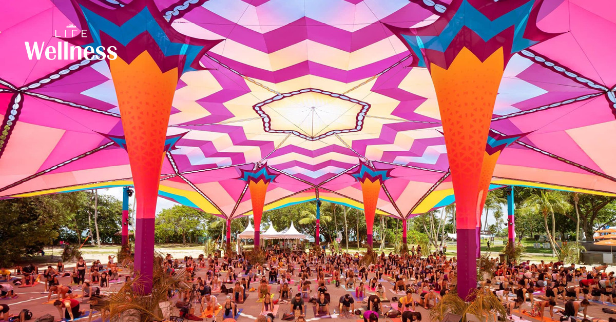 ภาพเทศกาล Glow Festival 2026 Wellness บนเกาะเซนโตซ่า ประเทศสิงคโปร์
