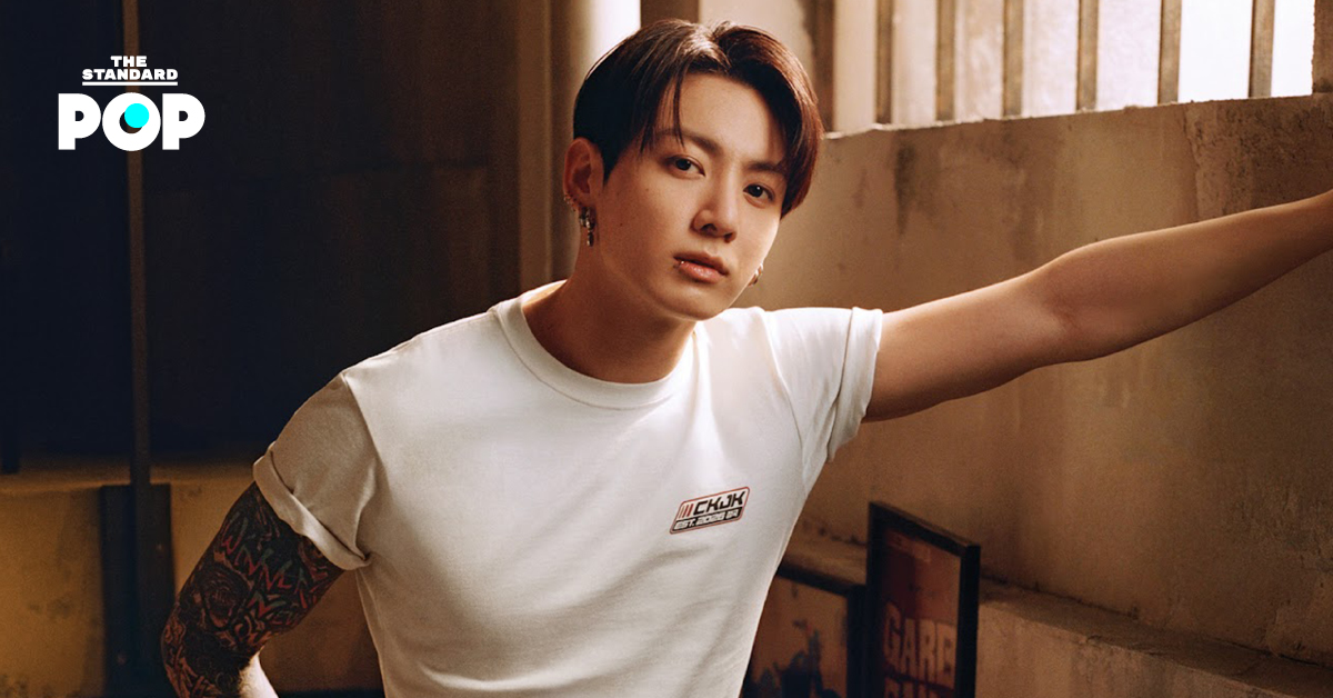 ภาพ Jung Kook ในชุดจากคอลเล็กชัน Calvin Klein