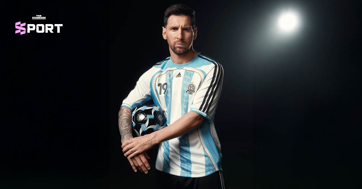 ภาพคอลเล็กชัน Kith x adidas x Messi ฉลอง 20 ปี ลิโอเนล เมสซี บนเวทีฟุตบอลโลก
