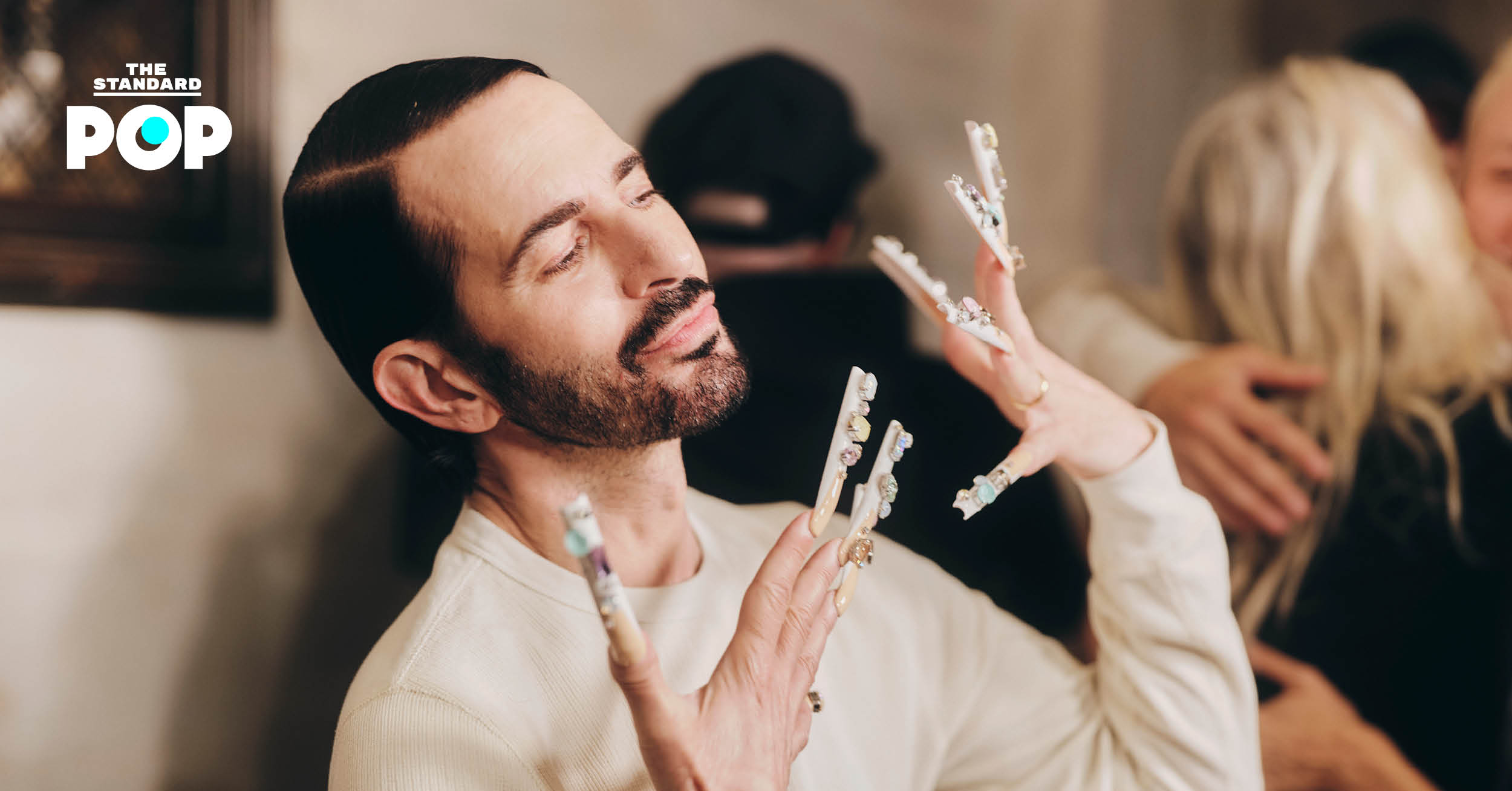 Marc Jacobs backstage at the Marc Jacobs Fall 2024 show