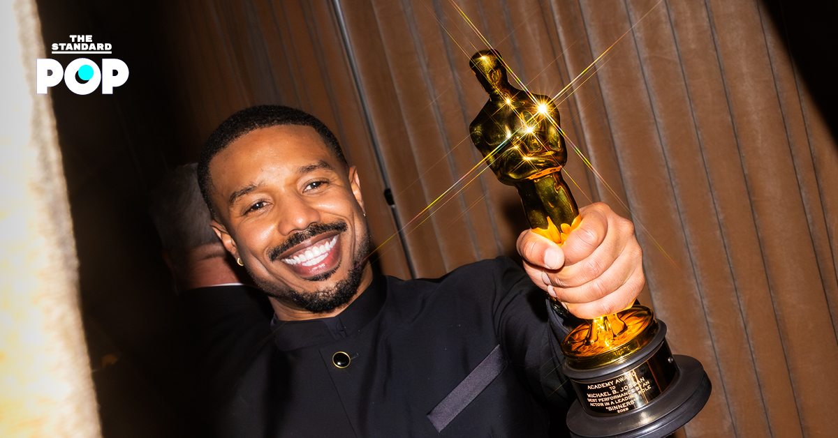 Michael B. Jordan ในงาน Governors Ball หลังได้รับ รางวัลออสการ์