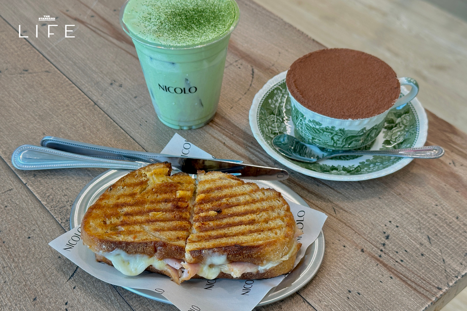 ภาพรวมบรรยากาศ Nicolo Bakery ที่ One Bangkok แสดงขนมอบสไตล์ฝรั่งเศสและเมนู Tiramisu Cup 6