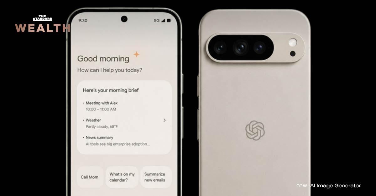 ภาพ Sam Altman ซีอีโอ OpenAI และ Jony Ive อดีตหัวหน้าฝ่ายออกแบบ Apple ร่วมกันพัฒนา AI Phone