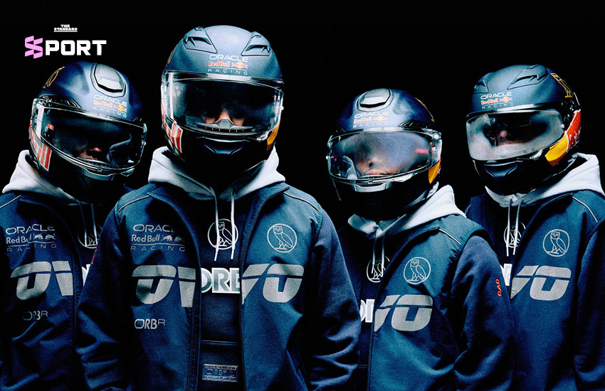ภาพสินค้าจากคอลเลกชัน OVO x Oracle Red Bull Racing ที่ได้รับแรงบันดาลใจจาก F1 1