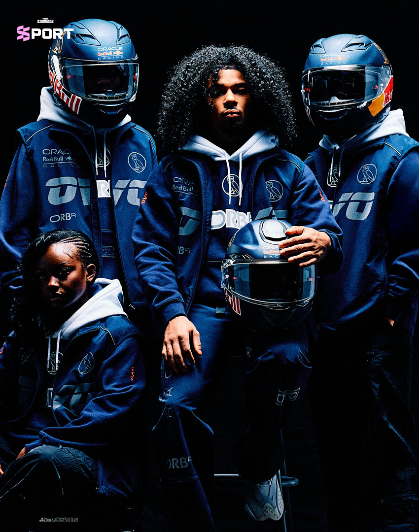 ภาพสินค้าจากคอลเลกชัน OVO x Oracle Red Bull Racing ที่ได้รับแรงบันดาลใจจาก F1 2