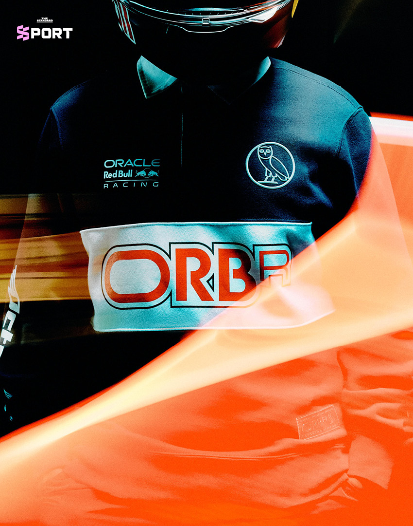 ภาพสินค้าจากคอลเลกชัน OVO x Oracle Red Bull Racing ที่ได้รับแรงบันดาลใจจาก F1 5