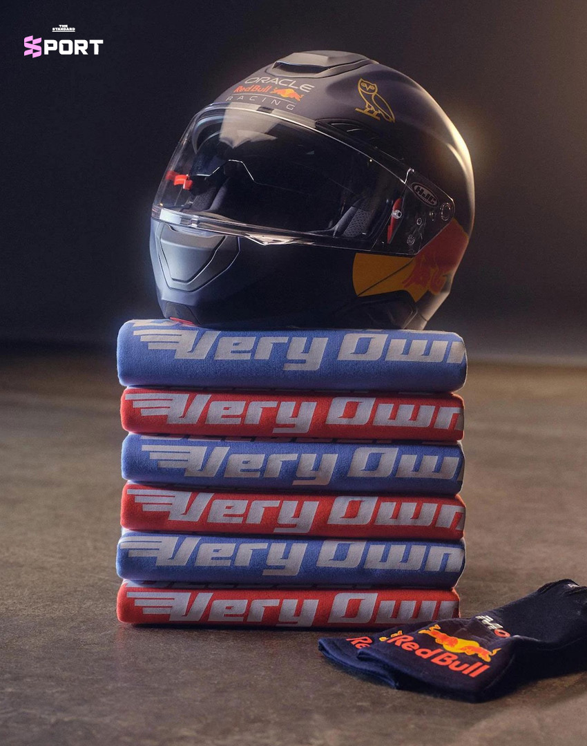 ภาพสินค้าจากคอลเลกชัน OVO x Oracle Red Bull Racing ที่ได้รับแรงบันดาลใจจาก F1 7