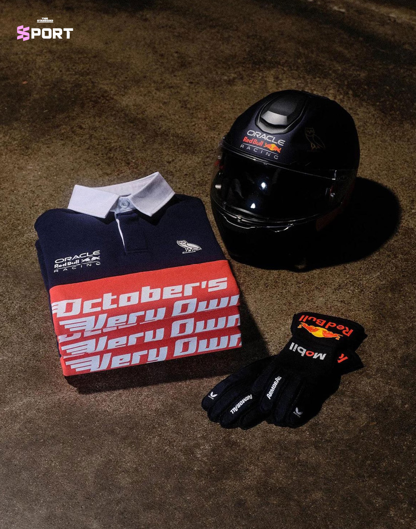 ภาพสินค้าจากคอลเลกชัน OVO x Oracle Red Bull Racing ที่ได้รับแรงบันดาลใจจาก F1 9