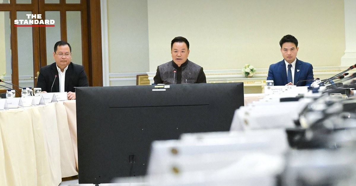 ภาพ อนุทิน ชาญวีรกูล นายกรัฐมนตรี เป็นประธานการประชุมบูรณาการความร่วมมือภาครัฐ-เอกชน