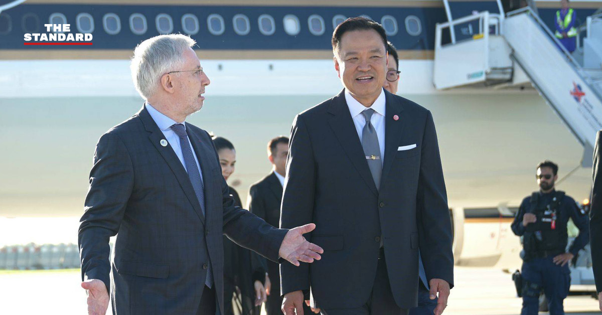 นายกรัฐมนตรีอนุทิน ชาญวีรกูล เดินทางถึงกรุงปารีส สาธารณรัฐฝรั่งเศส