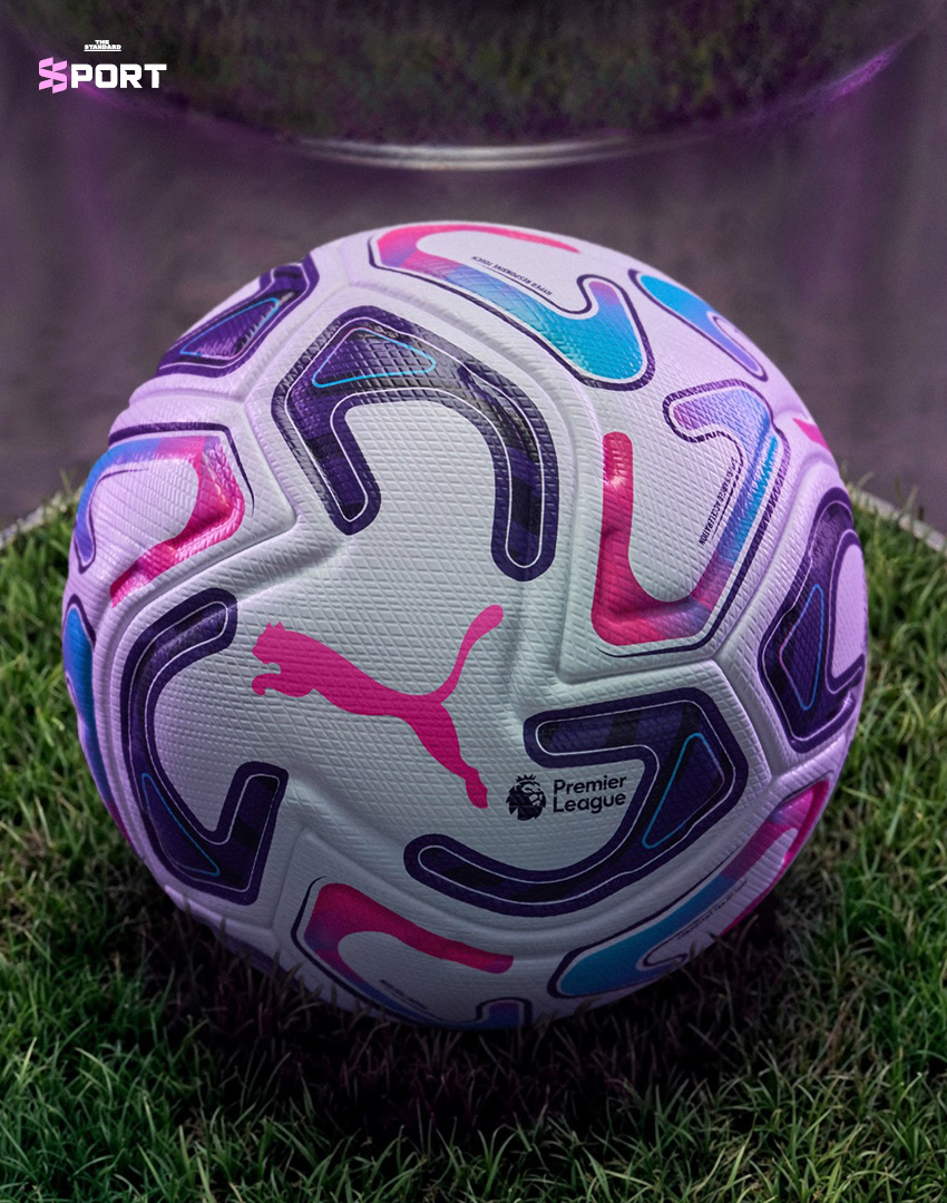 ลูกฟุตบอล PUMA STELLAR NITRO™ ULTIMATE ลวดลายสีชมพู เขียวอมฟ้า น้ำเงิน และม่วงเข้ม 2