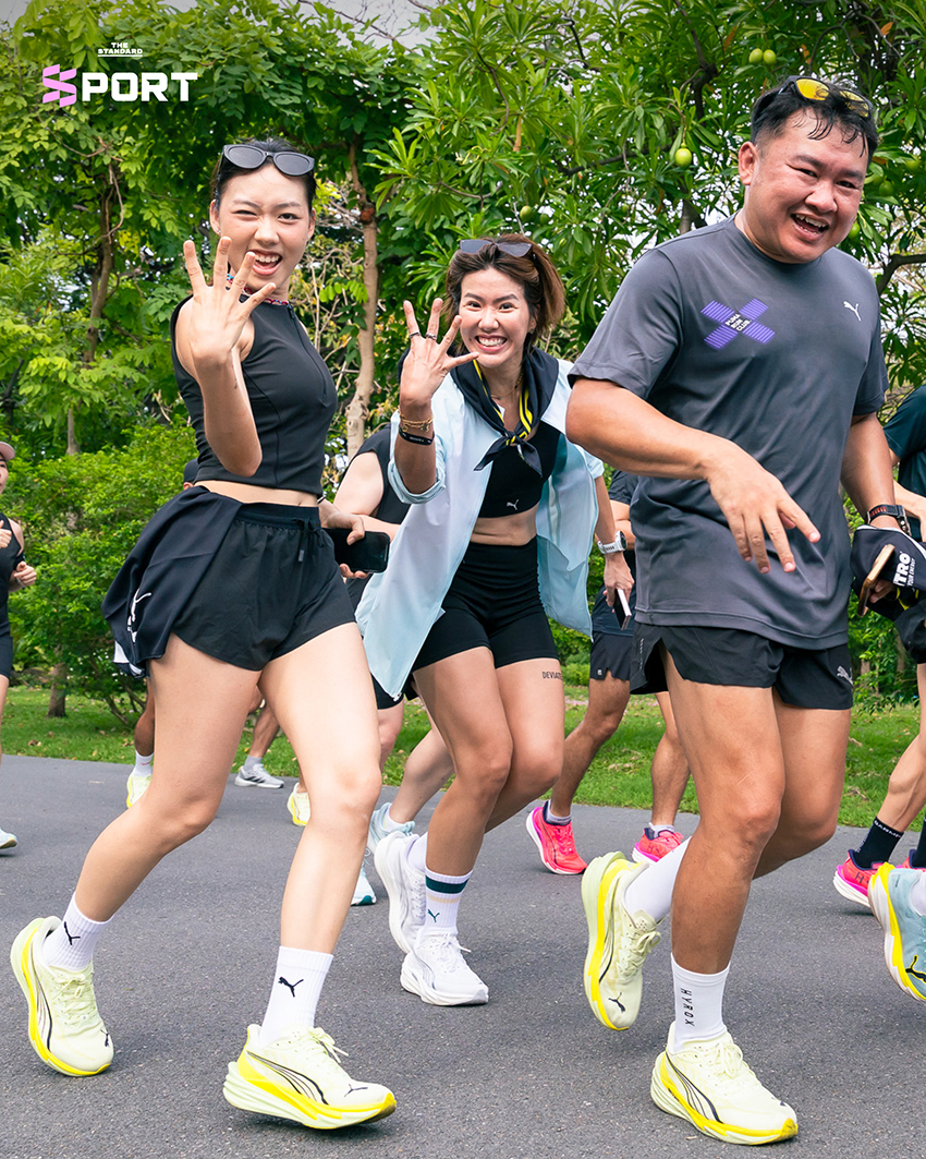 นักวิ่งกำลังทดสอบรองเท้า PUMA DEVIATE NITRO™ 4 ในกิจกรรม FAST LANE CHALLENGE 3