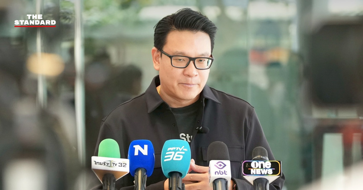 สกลธี ภัททิยกุล แถลงข่าวเกี่ยวกับแผนเลือกตั้งของพรรคประชาธิปัตย์ในกรุงเทพฯ