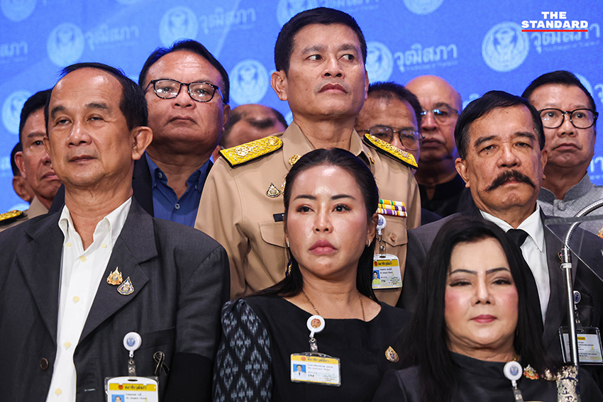 กลุ่มสมาชิกวุฒิสภา (สว.) 89 คน แถลงข่าวประณาม ณัฐพงษ์ 6