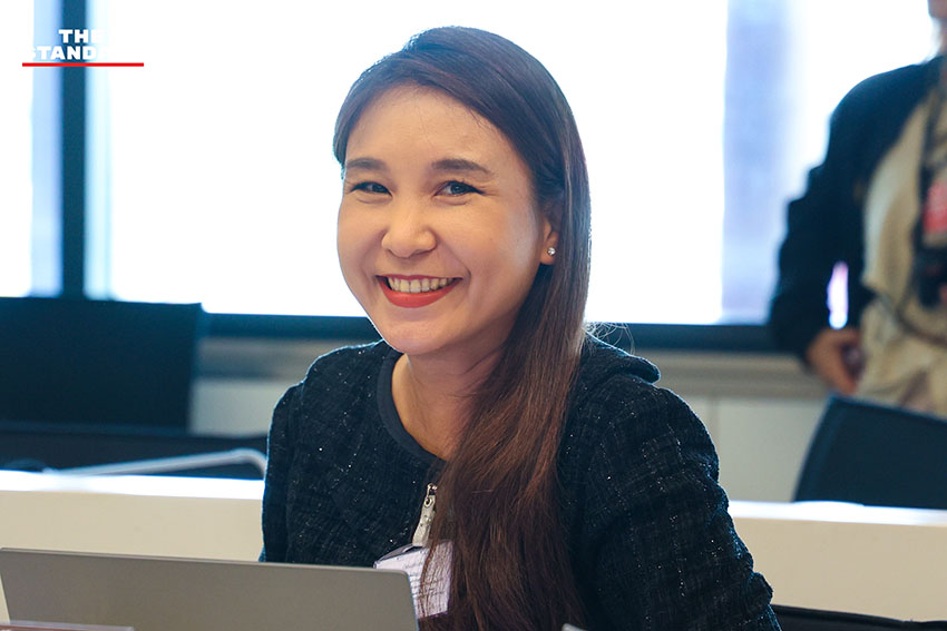 ภาพกลุ่มคณะรัฐมนตรีเงาของพรรคประชาชน นำโดย ณัฐพงษ์ เรืองปัญญาวุฒิ แถลงข่าวประเด็น พ.ร.ก. กู้เงิน และโครงการแลนด์บริดจ์ 2