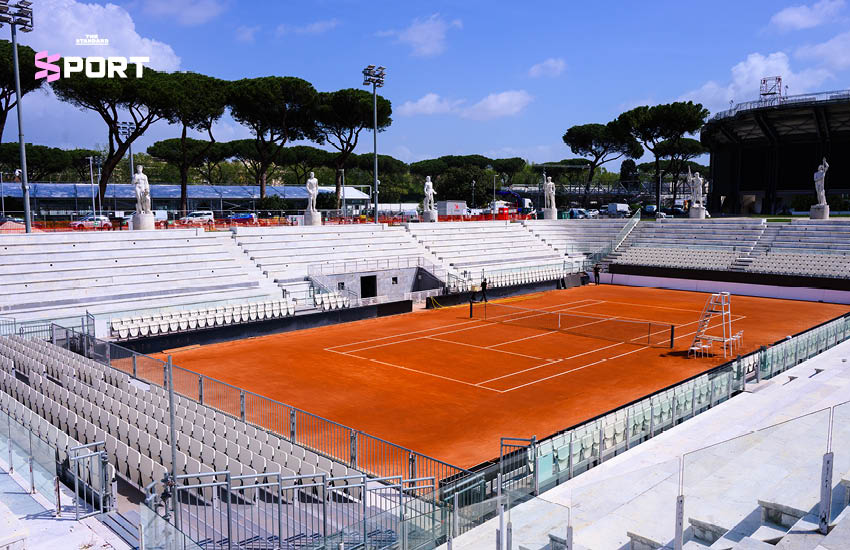 ภาพรวมของสนามเทนนิส Stadio Nicola Pietrangeli ในกรุงโรม 2