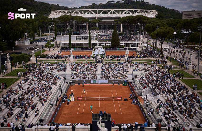 ภาพรวมของสนามเทนนิส Stadio Nicola Pietrangeli ในกรุงโรม 3
