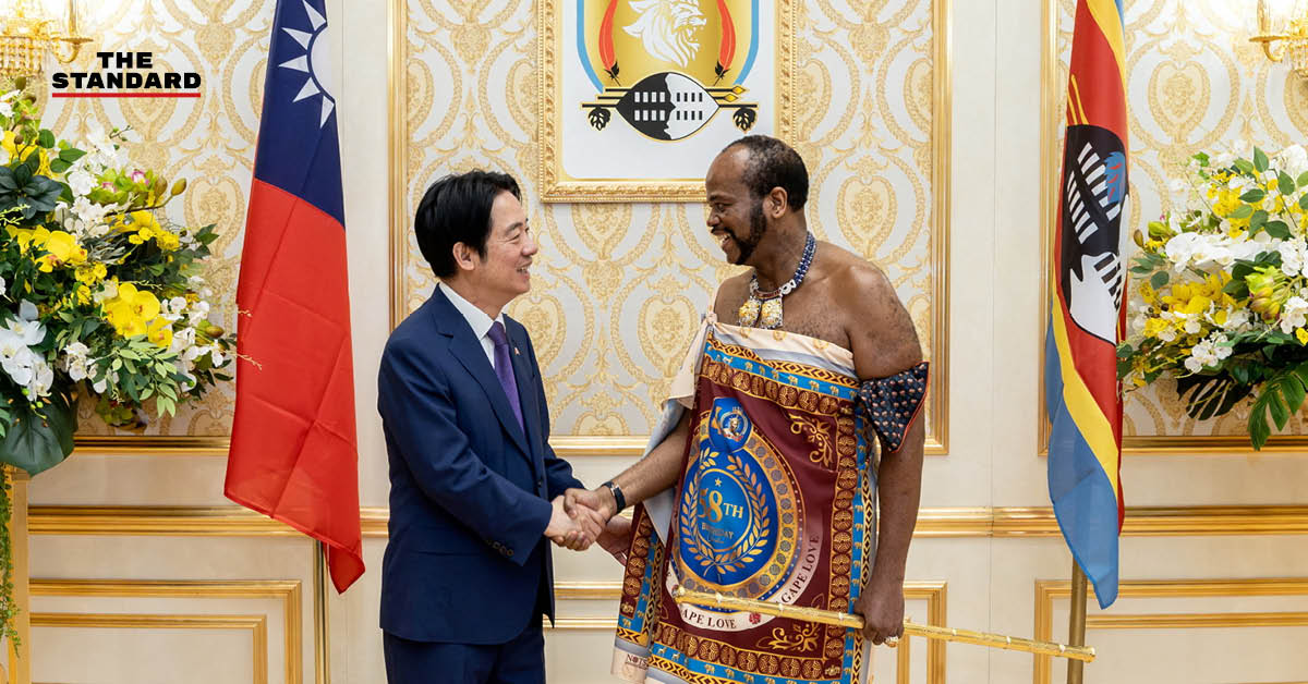 ประธานาธิบดีไต้หวัน ไล่ชิงเต๋อ ในระหว่างการเยือนต่างประเทศ ท่ามกลางแรงกดดันจากจีน