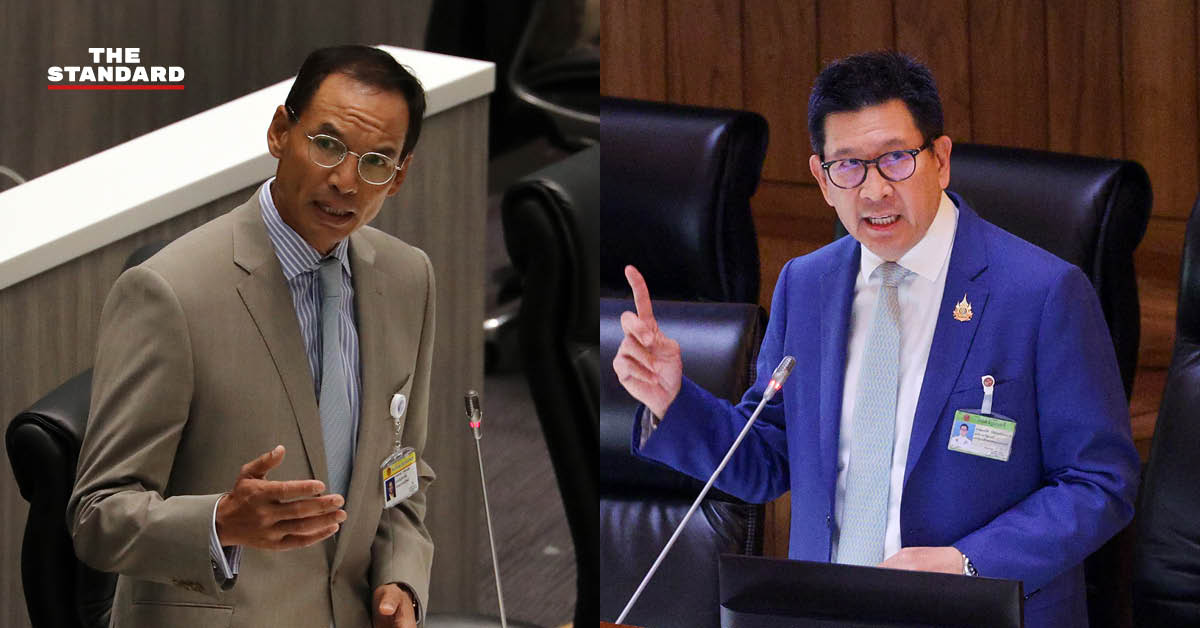 กรณ์ จาติกวณิช สส.บัญชีรายชื่อ และรองหัวหน้าพรรคประชาธิปัตย์ ตั้งกระทู้ถามในสภา