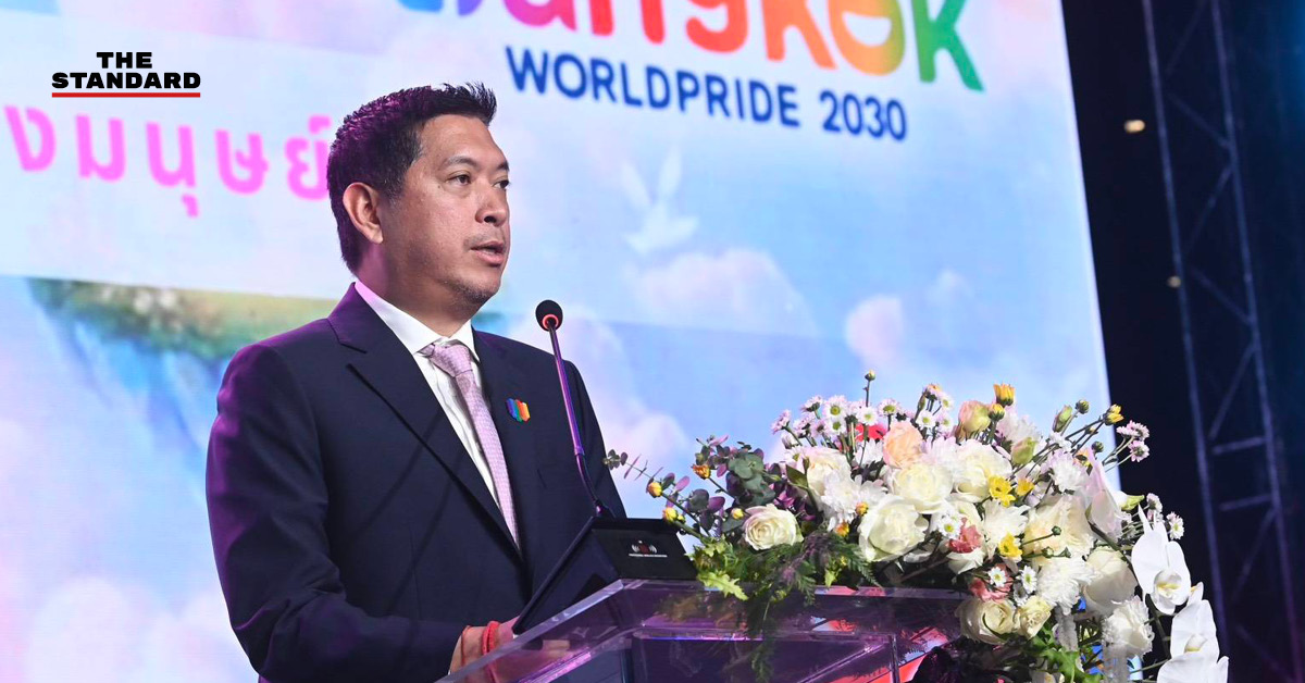 ภาพพิธีลงนามบันทึกความเข้าใจ (MOU) ความร่วมมือภาคีในการขับเคลื่อน Pride City Network โดยมีรัฐมนตรี พม. เป็นประธาน