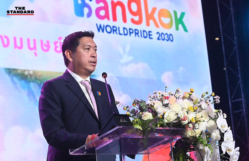 ภาพพิธีลงนามบันทึกความเข้าใจ (MOU) ความร่วมมือภาคีในการขับเคลื่อน Pride City Network โดยมีรัฐมนตรี พม. เป็นประธาน 1