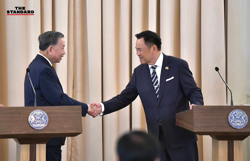 อนุทิน ชาญวีรกูล และ โต เลิม ประธานาธิบดีเวียดนาม ร่วมพิธีลงนามความร่วมมือฉลอง 50 ปีสัมพันธ์ไทย-เวียดนาม 2