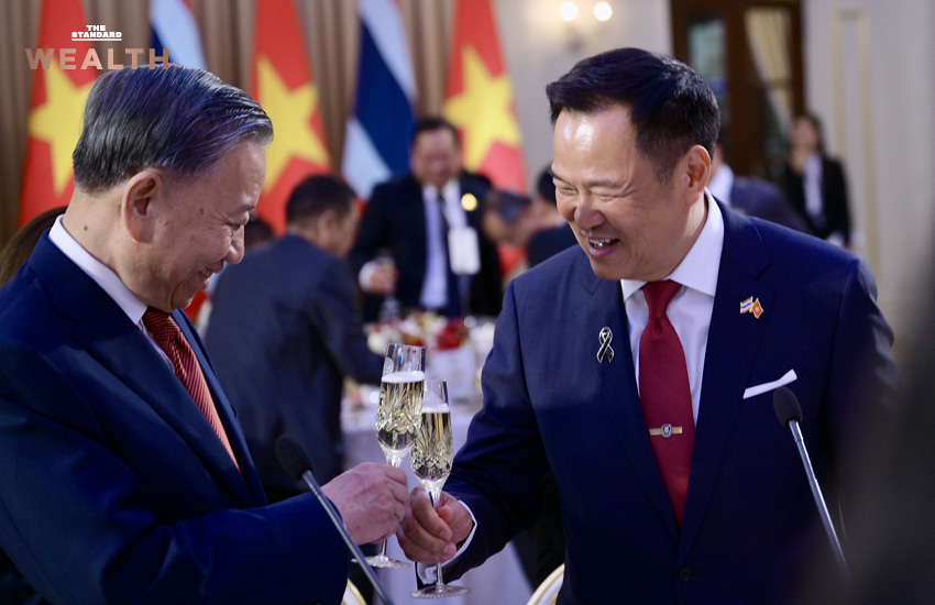 ภาพธงชาติไทยและเวียดนามคู่กัน สื่อถึงความร่วมมือทางเศรษฐกิจ 2