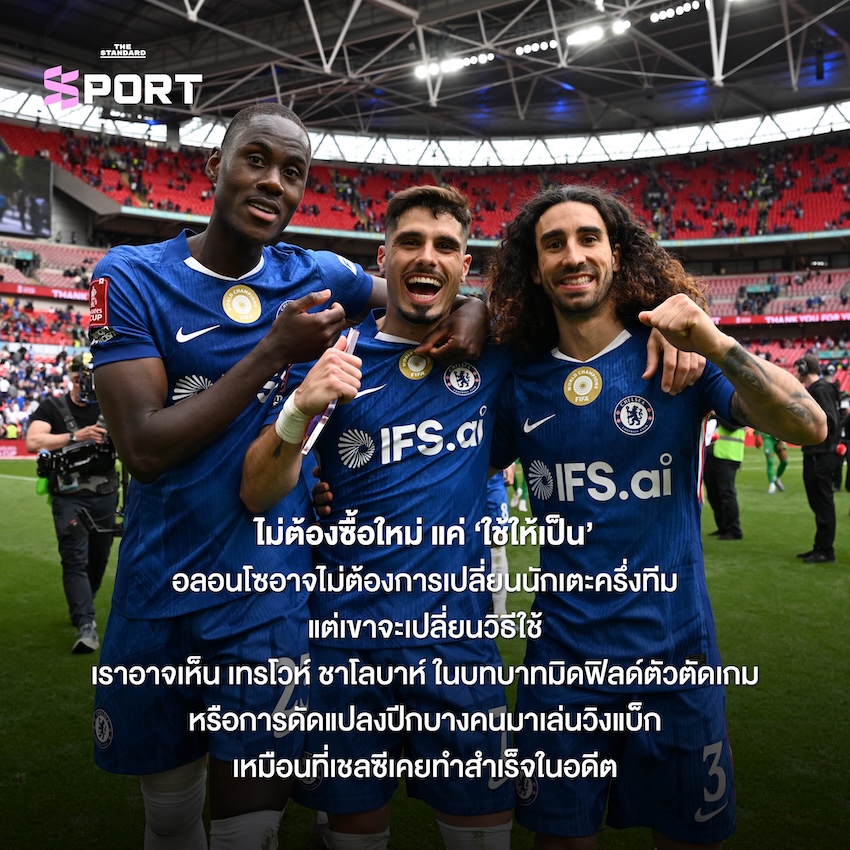 รูป ชาบี อลอนโซ ผู้จัดการทีมคนใหม่ของเชลซี กำลังวางแผนกลยุทธ์ 8