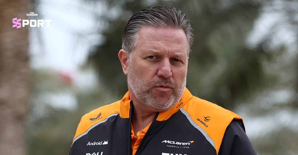 แซ็ก บราวน์ ซีอีโอทีมแมคลาเรน ในสนามแข่ง F1