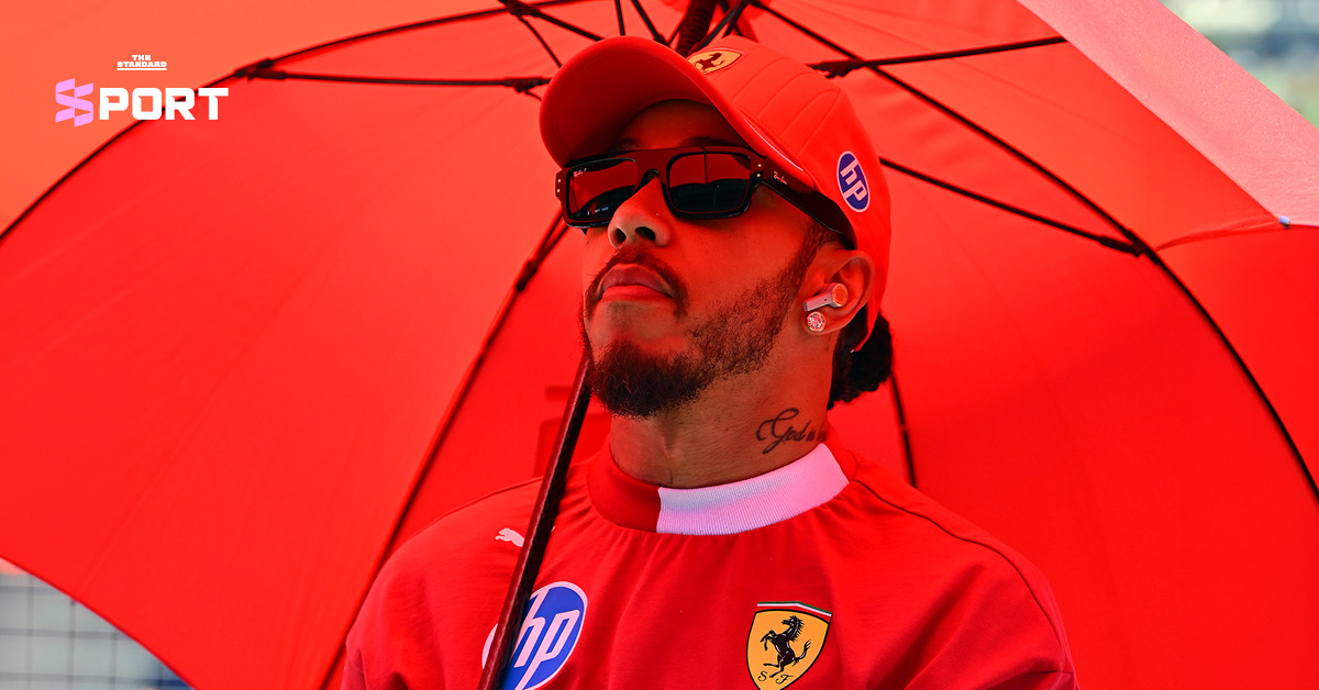 ภาพรถแข่ง F1 ในสนาม Austrian Grand Prix พร้อมข้อความประกาศกฎ Heat Hazard Race